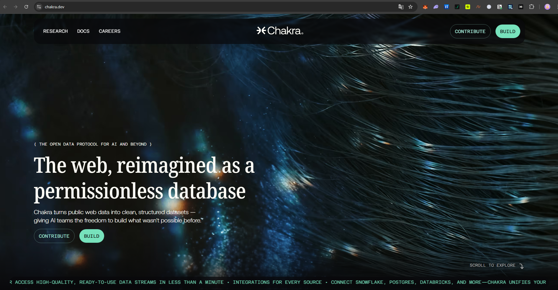 chakra.dev website